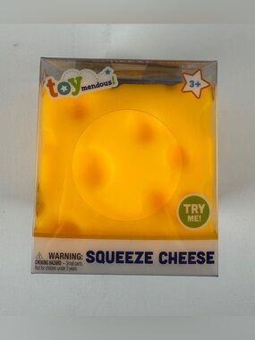 Cheese Large Squishy Block Toy Stress Relief Fun From Toy Mendous SEALED New